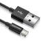 deleyCON 1,00m [Apple MFI zertifiziert] iPhone Lightning auf USB Kabel / Sync-Kabel / Ladekabel / Datenkabel - Schwarz