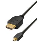 Verbindungskabel HDMI-Stecker Typ A - HDMI-Stecker Typ D (Micro-HDMI) 2,0 m