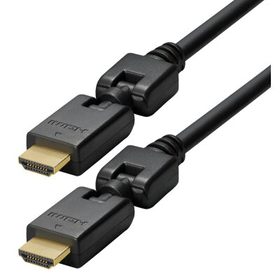 Verbindungskabel HDMI-Stecker 19 pol. 1,0 m  360° drehbar
