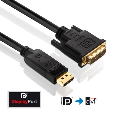 PureLink® -  DisplayPort zu DVI Kabel - PureInstall - 3,00m