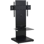 PureMounts GI-PM-101S - TV Standfuß, schwenkbar (+/-15°), höhenverstellbar (915mm-965mm), 35kg, max. VESA 600x400, Farbe schwarz