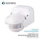 Sonero Infrarot-Bewegungsmelder X-IM040 - Innen- / Außenmontage, weiß, Schutzklasse: IP44, 180° / 12m Arbeitsfeld