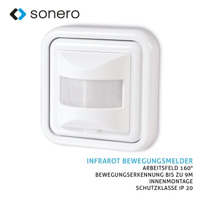 Sonero Infrarot-Bewegungsmelder X-IM050 - Innenmontage,...