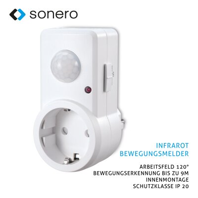 Sonero Infrarot-Bewegungsmelder Zwischenstecker X-IM060 -...