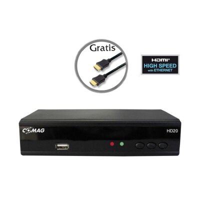 COMAG HD 20 HDTV Sat Receiver inkl. gratis Qualitäts-HDMI-Kabel