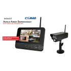 COMAG SecCam11 IP Funk Überwachungskamera Videoüberwachung Set mit IP Funktion über Smartphone App (1x Outdoor Kamera + 1x Monitor)