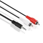 PureLink® - Audio Kabel 2x Cinch auf 3,5mm Klinke, 0,50m