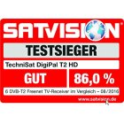 TechniSat DigiPal T2 HD DVB-T2 HD Receiver (DVB-T/DVB-T2, H.265, HDTV, HDMI, Irdeto Zugangssystem, USB 2.0 Mediaplayer, 12V) inkl. HDMI Kabel, schwarz