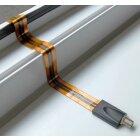 conecto Premium Fensterdurchführung für SAT Kabel koaxial (F-Kupplung auf F-Kupplung) 30 cm