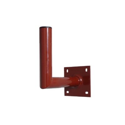 SAT Wandhalter für Sat-Antennen Alu-Wandhalter (TÜV geprüft) Aluminium, pulverbeschichtet rot 25cm