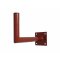 SAT Wandhalter für Sat-Antennen Alu-Wandhalter (TÜV geprüft) Aluminium, pulverbeschichtet rot 45cm