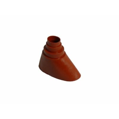 Mastabdichtung Gummitülle PVC-Manschette, universal für ø 32-60 mm Rohre, ziegelrot