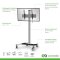 conecto TV Standfuß / Rollwagen SA-CC50164 für LCD/LED/Plasma Bildschirme von 37 bis 70 Zoll, neigbar, max. Tragkraft 80kg, VESA 600x400mm, Aluminium, silber/schwarz