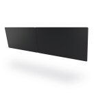 conecto TV Wandhalterung SA-CC50175 für 2 Stück LCD/LED/Plasma Bildschirme von 45 bis 55 Zoll, max. Tragkraft 2x45kg, VESA 600x400mm, Aluminium, silber/schwarz