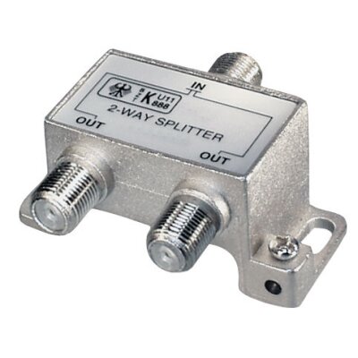 SAT Verteiler Splitter 2-fach F-Kupplung - 2x F-Kupplung High Quality Serie 5-1000 MHz