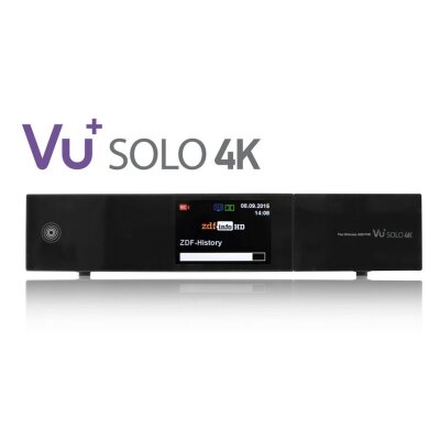 VU+ Solo 4K 2x DVB-S2 FBC / 1x DVB-C/T2 Dual Tuner PVR Ready Twin Linux Receiver UHD 2160p