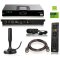 Xoro HRT 8719 Kit Full HD HEVC DVB-T/T2 Receiver (H.265, HDTV, HDMI, kartenloses Irdeto-Zugangssystem für freenet TV, Mediaplayer, USB 2.0, 12V) schwarz