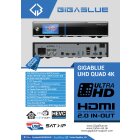 GigaBlue UHD Quad 4K CI 2x DVB-S2 FBC Twin Linux HDTV Receiver PVR Ready (+ 1x DVB-C/T2 H.265 Tuner) schwarz