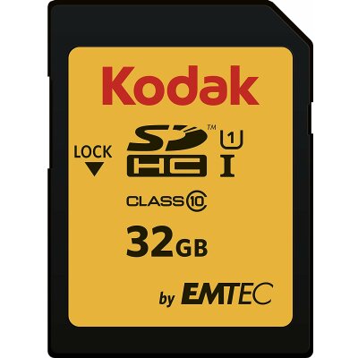SD Card 32GB KODAK SDHC (CLASS10) Gold+ UHS-I U1 Ka.Blist