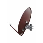 Antenne Opticum SAT Schüssel Satelliten-Antenne 80 cm Alu, LH-80 Rot NEU FullHD HDTV