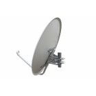 Antenne Opticum SAT Schüssel Satelliten-Antenne 80 cm Alu, LH-80 Lichtgrau NEU FullHD HDTV