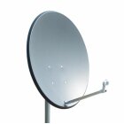 Antenne Opticum SAT Schüssel Satelliten-Antenne 80 cm Stahl, X80 Anthrazit NEU FullHD HDTV (TÜV zertifiziert)