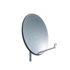 Opticum X80 Satelliten-Antenne Single-Set (80 cm, Stahl - anthrazit, TÜV zertifiziert, mit Single LNB LSP-02G)