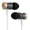 conecto In-Ear Kopfhörer / Earphones mit 3 Ohrpassstücken - 9.2mm Lautsprecher, dreifacher Kabel-Knickschutz, 1.2m Kabel (Aramid-verstärkt), Aluminium, 16.8g, gold / grau / weiß