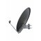 Opticum Digitale 1 Teilnehmer Satelliten-Komplettanlage (HD AX 150 HDTV-Receiver, Single-LNB, QA 60 cm Antenne, Stahl) anthrazit