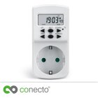 conecto Digitale Zeitschaltuhr, IP20, 1800 Watt, weiß