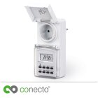 conecto Digitale Zeitschaltuhr, IP44, 3600 Watt, weiß