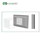 conecto® - Universeller VESA Adapter für TV & Monitor Wandhalterungen (VESA 50x50 bis 200x200) weiß