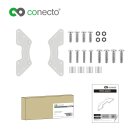 conecto® - Universeller VESA Vergrößerer für TV & Monitor Wandhalterungen (von 200x200 auf 300x200 bis 400x400) weiß