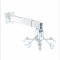 PureMounts PM-SPIDER-40W - Neigbare Decken- / Wandhalterung für Beamer und Projektor, Lochabstände bis 316mm, Deckenabstand 430mm bis 650mm, Tragkraft 20kg, Farbe weiß
