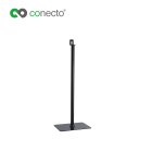 conecto CC50291 Lautsprecher-Standfuß (1/4 Zoll oder Play1), Standhöhe: 1012mm, Traglast: max. 2,0kg, Sockelmaß: 400x300mm, schwarz