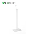 conecto CC50294 Lautsprecher-Standfuß (1/4 Zoll oder Play3), Standhöhe: 1012mm, Traglast: max. 2,6kg, Sockelmaß: 400x300mm, weiß