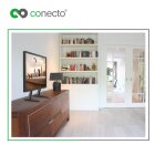 conecto CC50301 Standfuß für TV Geräte mit 94-178 cm (37-70 Zoll), 5-stufig höhenverstellbar, Kabelmanagement, Traglast: max. 35,0kg, VESA 600x400, schwarz
