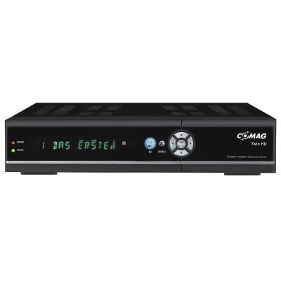 COMAG TWIN HD Digitaler Twin-Tuner Satelliten-Receiver (HDTV, DVB-S2 TWIN-Tuner, HDMI, PVR, USB 2.0) schwarz 500 GB (B-Ware, wie NEU)