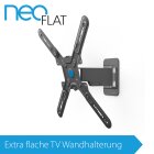 conecto Neo16 Kit by EXELIUM - TV Wandhalterung neig & schwenkbar für 32 Zoll - 55 Zoll (schwarz) inkl. 3,0m High Speed HDMI Kabel