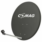 COMAG Antennen-Set 80cm Anthrazit Sat-Anlage Quad (inkl. Ankaro Quad LNB)