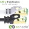 conecto RJ45 Ethernet-Netzwerkkabel (S/FTP, PIMF, CU AWG26/7), mit Cat7 Rohkabel