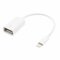 adaptare 40233 USB-OTG Adapter-Kabel mit 8-pin-Stecker für Apple iPhone 5 - 7 + iPad mini, Air für Digital-Kamera, weiß