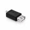 adaptare 41007 USB 2.0-Adapter Mini-Stecker Typ B 5-polig auf Buchse Typ A schwarz