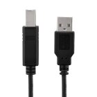 adaptare 41056 USB 2.0-Kabel mit Kupferleiter (1,8 m, A-Stecker auf B-Stecker) schwarz