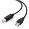 adaptare 41056 USB 2.0-Kabel mit Kupferleiter (1,8 m, A-Stecker auf B-Stecker) schwarz
