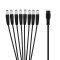 adaptare 93538 Niedervolt Y-Kabel (DC-Hohlbuchse auf 8x Hohlstecker), 5,5x2,1mm, 40 cm, schwarz