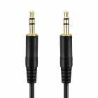 adaptare 1 m Stereo-Aux-Kabel 2-mal 3,5-mm-Stecker Klinke vergoldet Ultraslim-Design