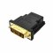 adaptare 20103 Adapter 24+1-poliger DVI-D-Stecker auf HDMI-Buchse vergoldet schwarz