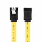 adaptare 31201 10 cm SATA-Kabel 6 GB/s mit Metall-Clip gelb