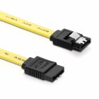 adaptare 31202 15 cm SATA-Kabel 6 GB/s mit Metall-Clip gelb
